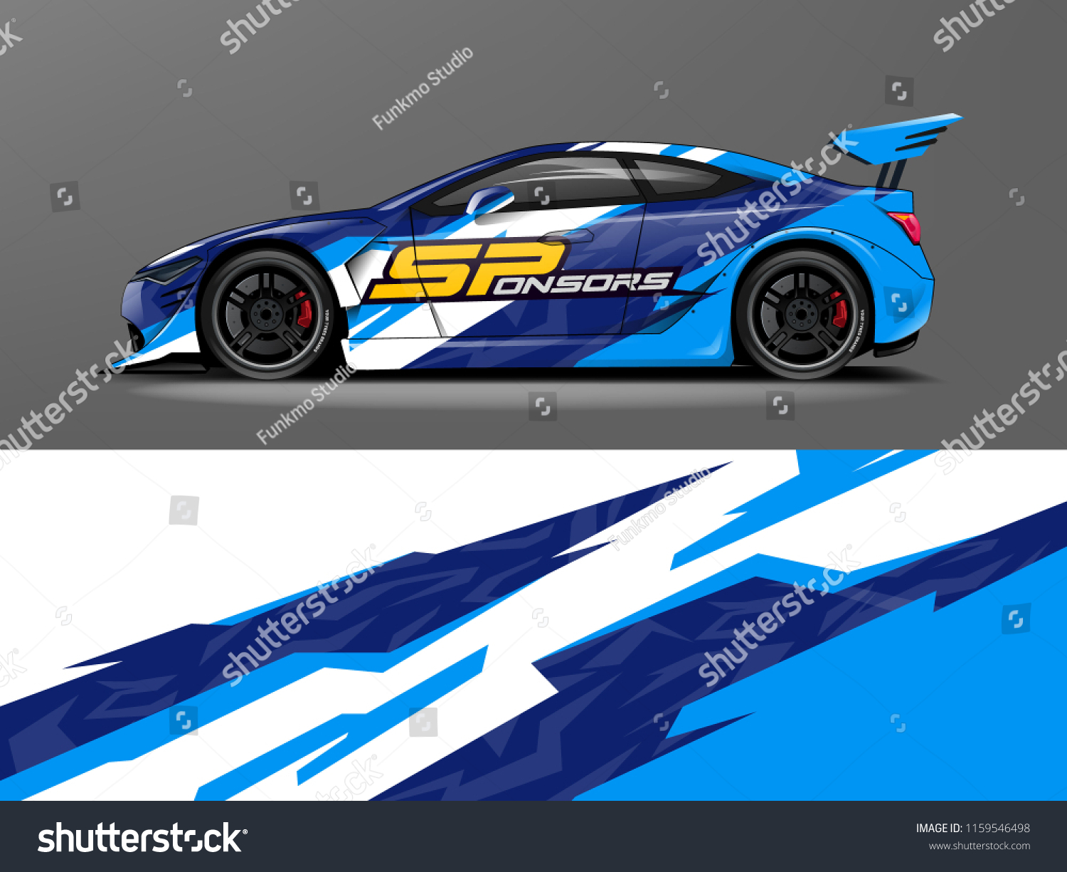 Car wrap graphic racing abstract strip and background for car wrap and vinyl sticker
