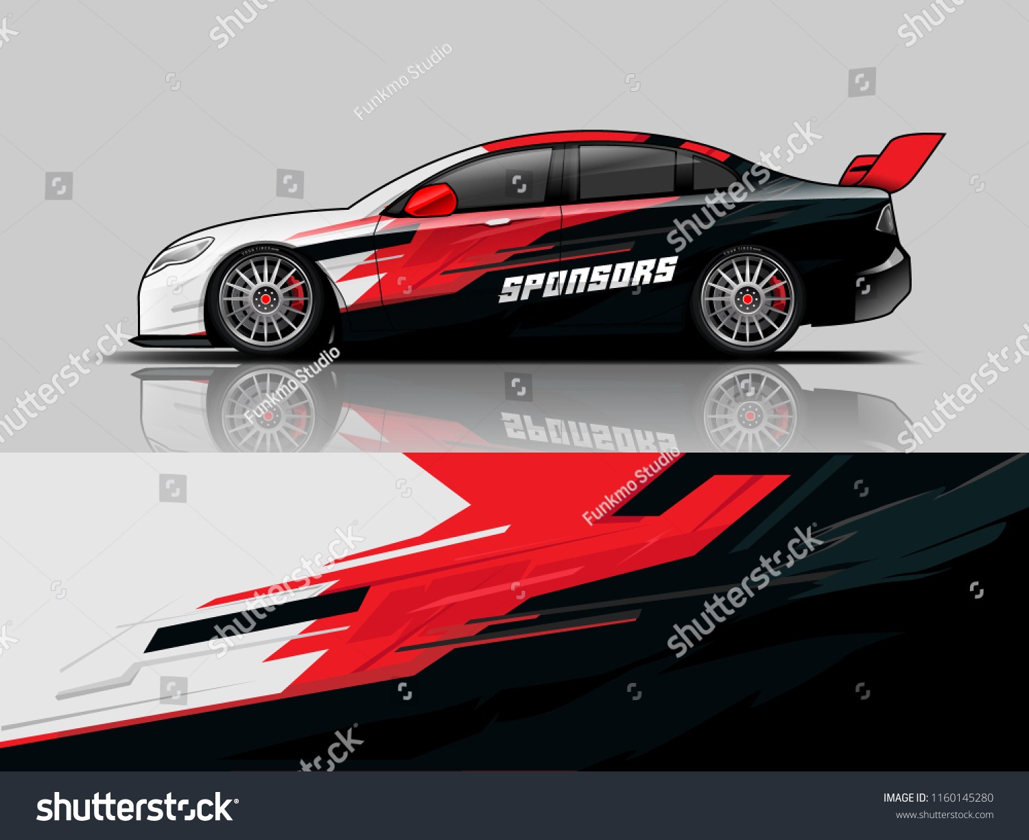 Car wrap graphic racing abstract background for wrap and vinyl sticker