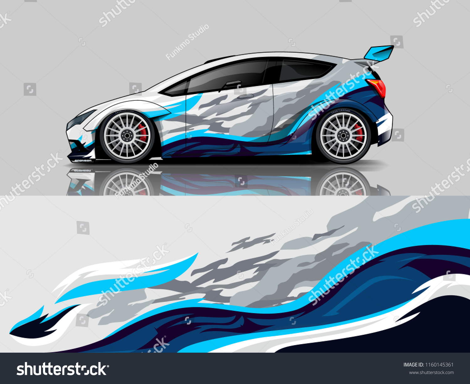 Car wrap graphic racing abstract background for wrap and vinyl sticker