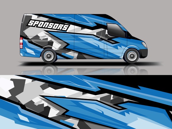 Car graphic vector. abstract racing shape with modern camouflage design for vehicle vinyl wrap
