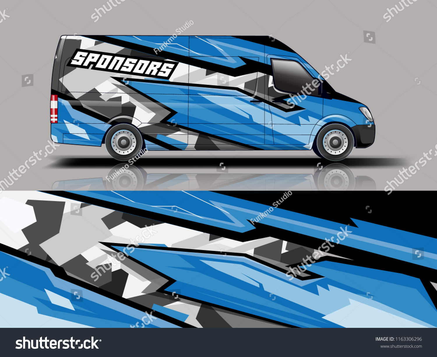 Car graphic vector. abstract racing shape with modern camouflage design for vehicle vinyl wrap