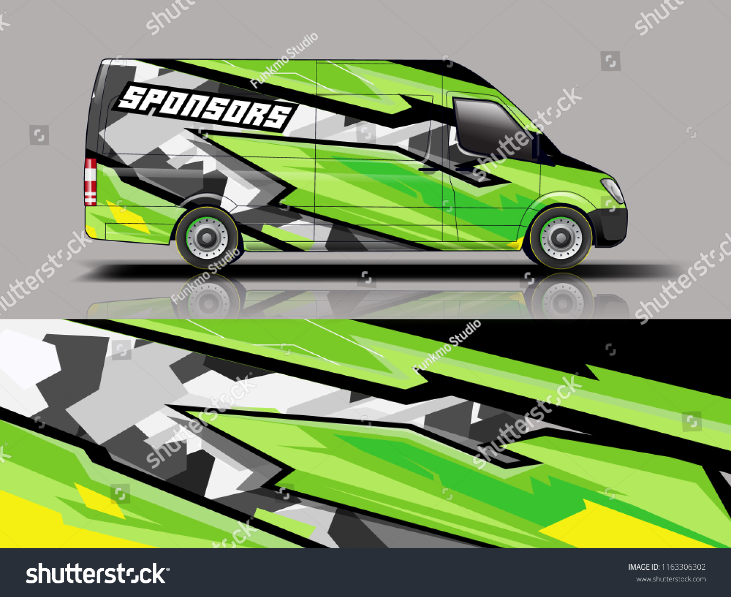 Car graphic vector. abstract racing shape with modern camouflage design for vehicle vinyl wrap