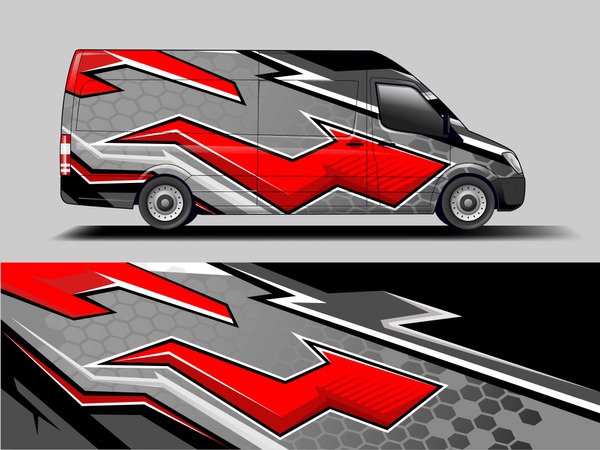Car graphic vector. abstract racing shape with modern camouflage design for vehicle vinyl wrap