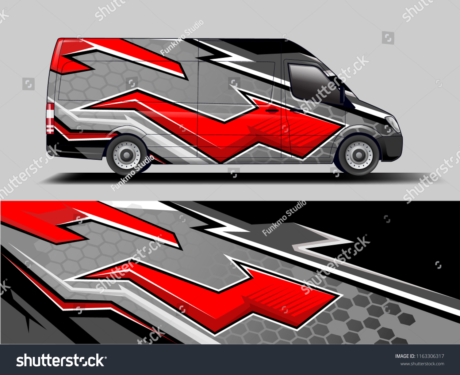 Car graphic vector. abstract racing shape with modern camouflage design for vehicle vinyl wrap