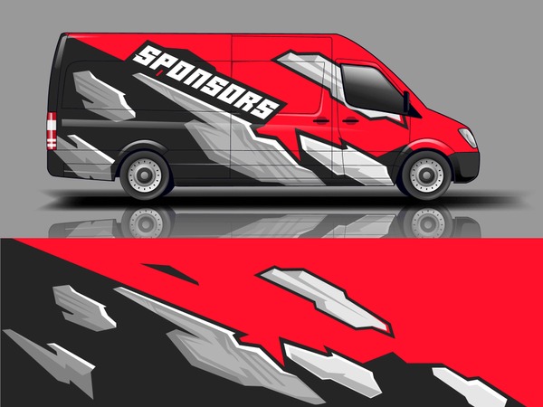 Car graphic vector. abstract racing shape with modern camouflage design for vehicle vinyl wrap