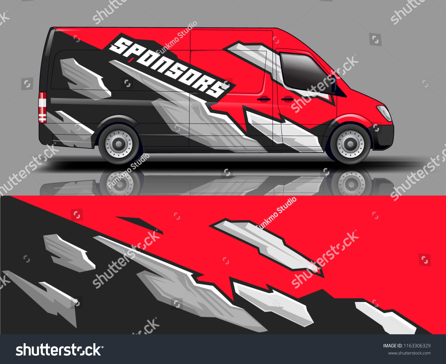 Car graphic vector. abstract racing shape with modern camouflage design for vehicle vinyl wrap