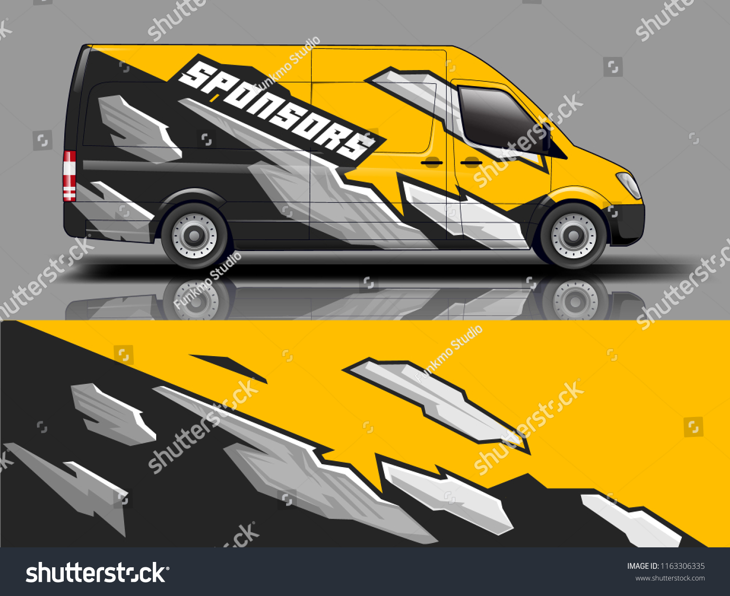 Car graphic vector. abstract racing shape with modern camouflage design for vehicle vinyl wrap