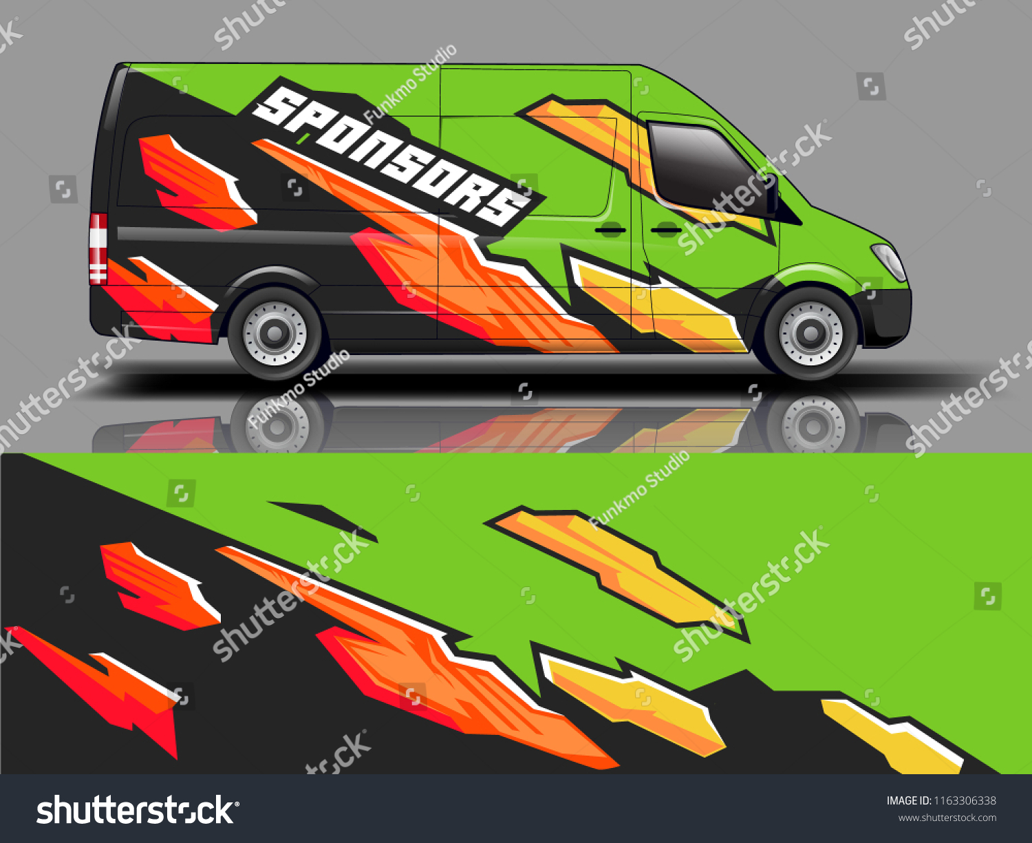 Car graphic vector. abstract racing shape with modern camouflage design for vehicle vinyl wrap