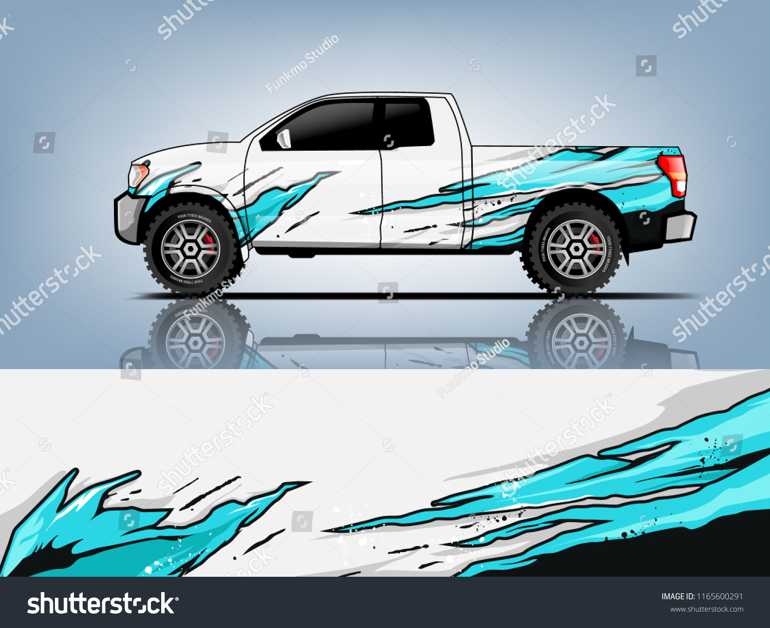 Car graphic vector. abstract racing shape with modern camouflage design for vehicle vinyl wrap