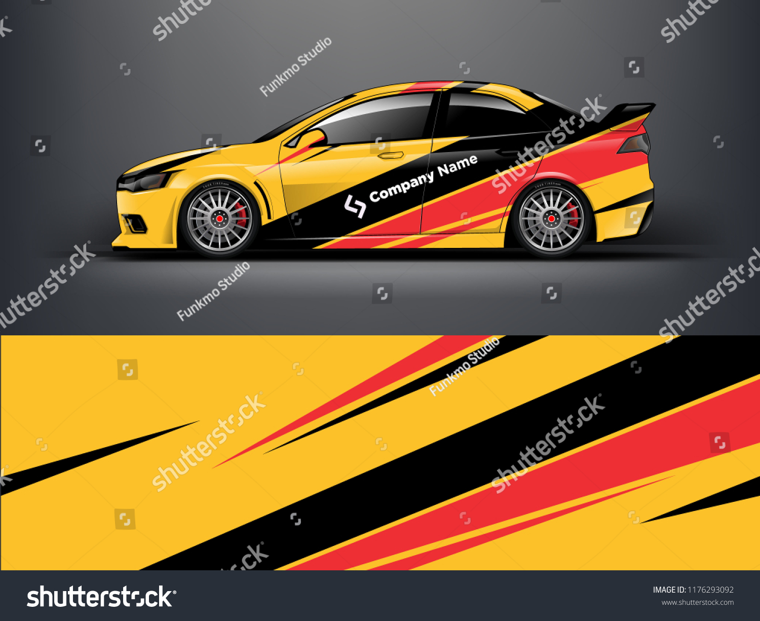 Racing car wrap. Blue abstract strip for racing car wrap, sticker, and decal. vector eps 10 format.