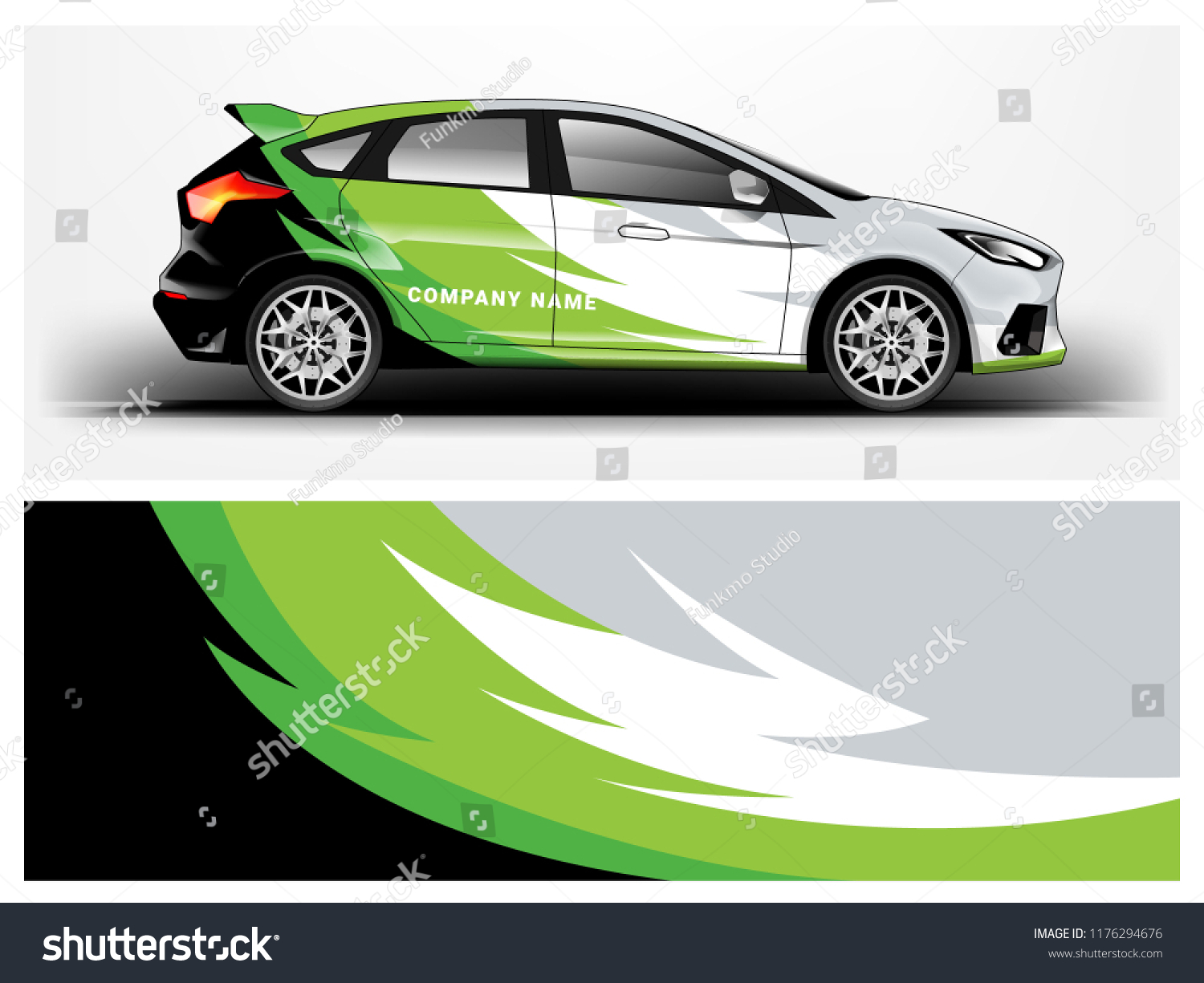 Racing car wrap. abstract strip for Company car wrap, sticker, and decal. vector eps 10 format.