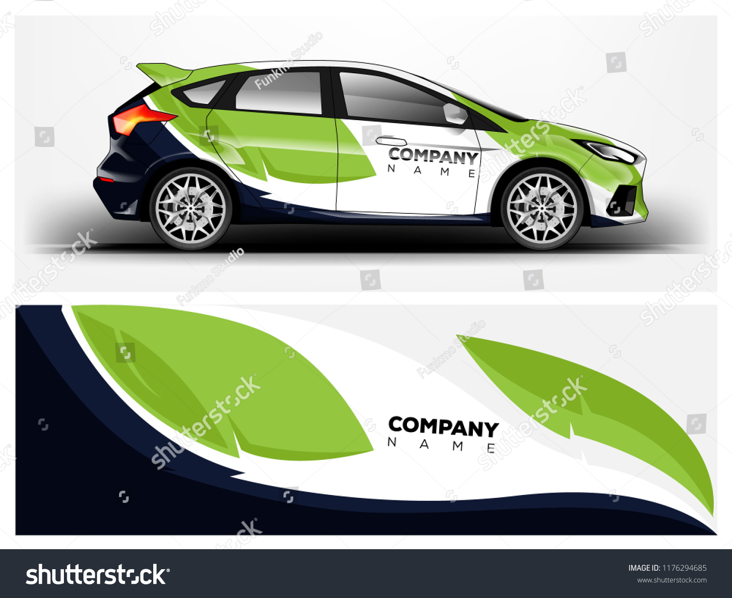 Racing car wrap. abstract strip for Company car wrap, sticker, and decal. vector eps 10 format.