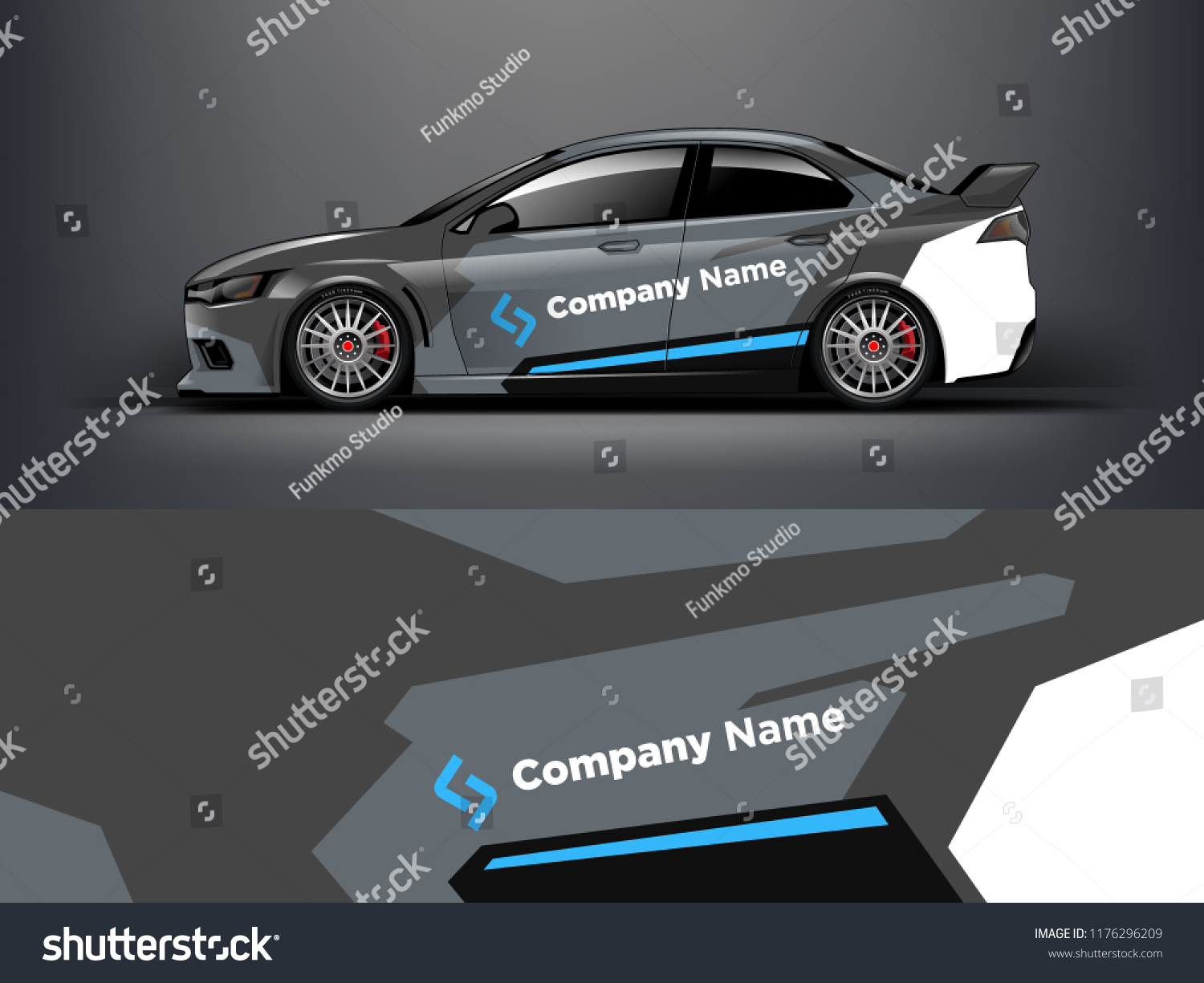 Racing car wrap. red abstract strip for Company car wrap, sticker, and decal. vector eps 10 format.