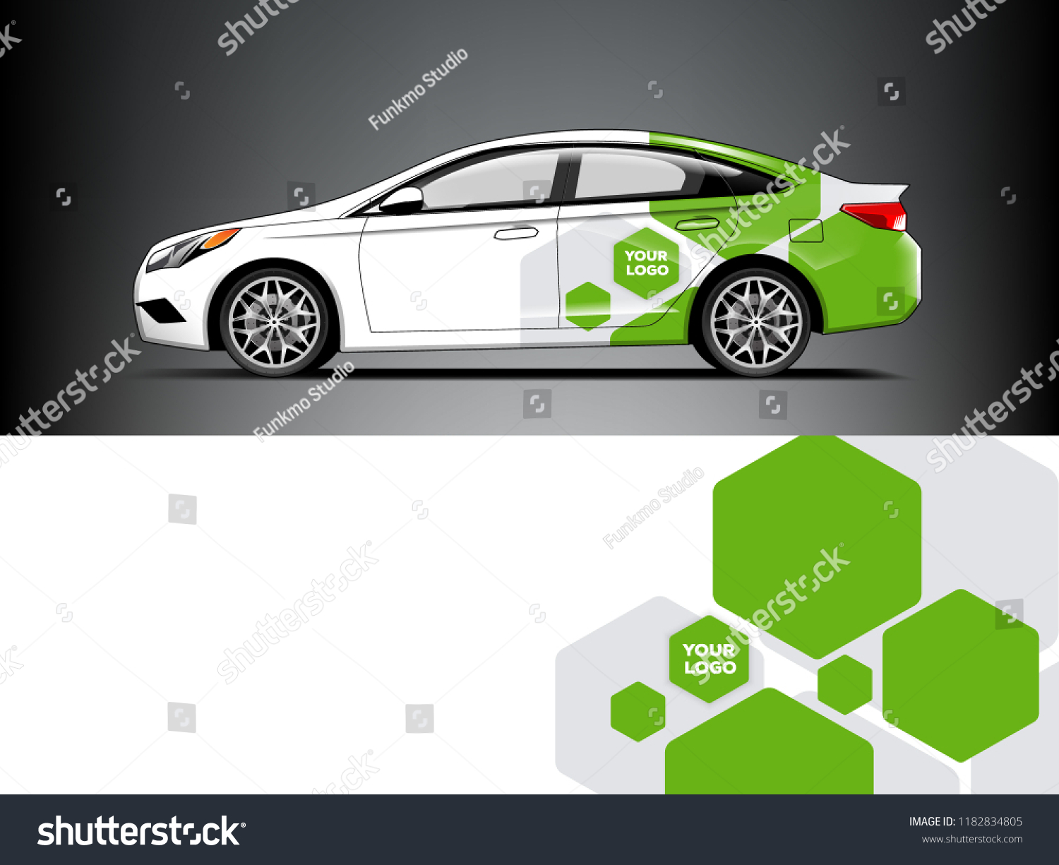 Company sedan wrap design
