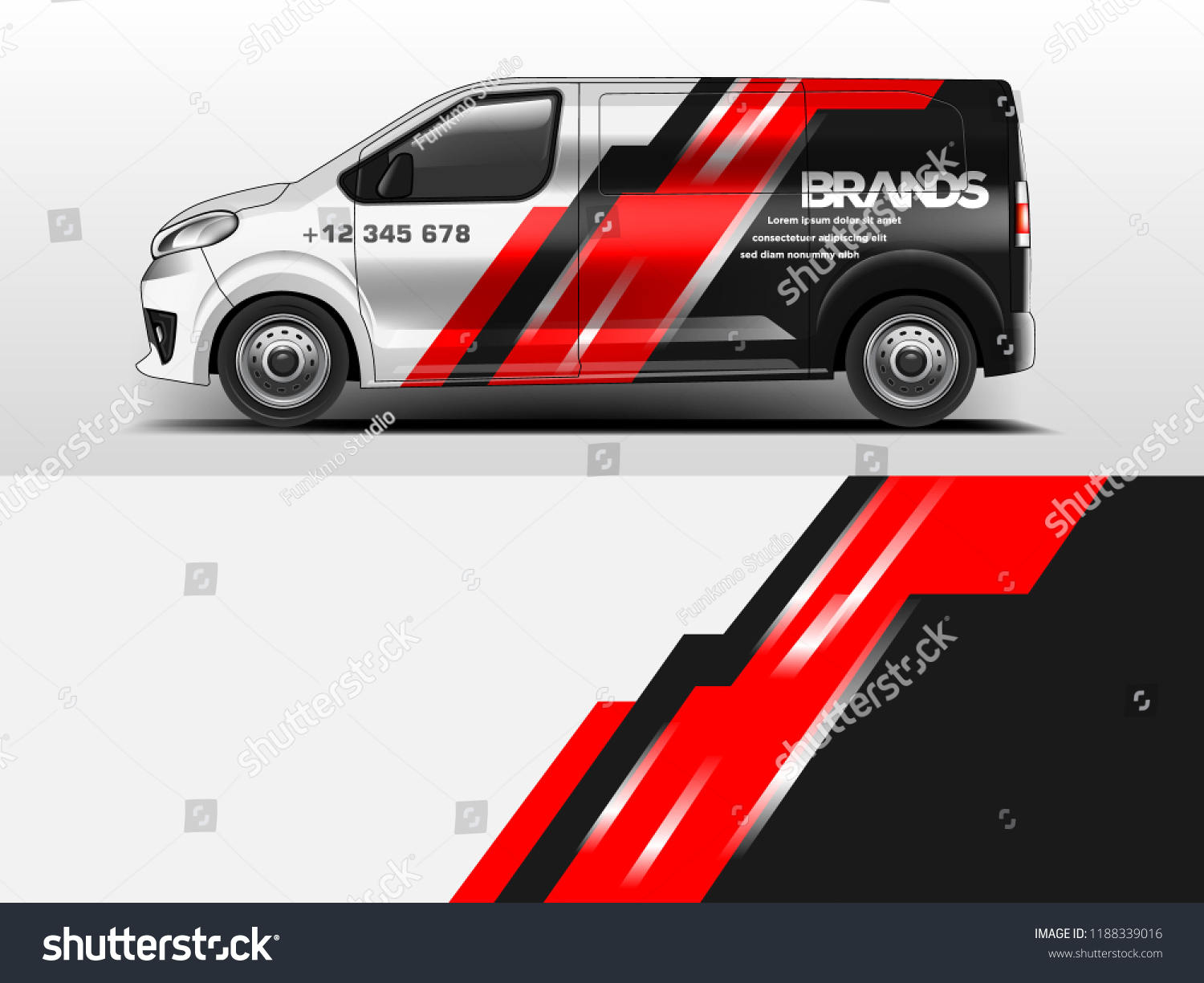 Van Wrap design for company, decal, wrap, and sticker. vector eps10