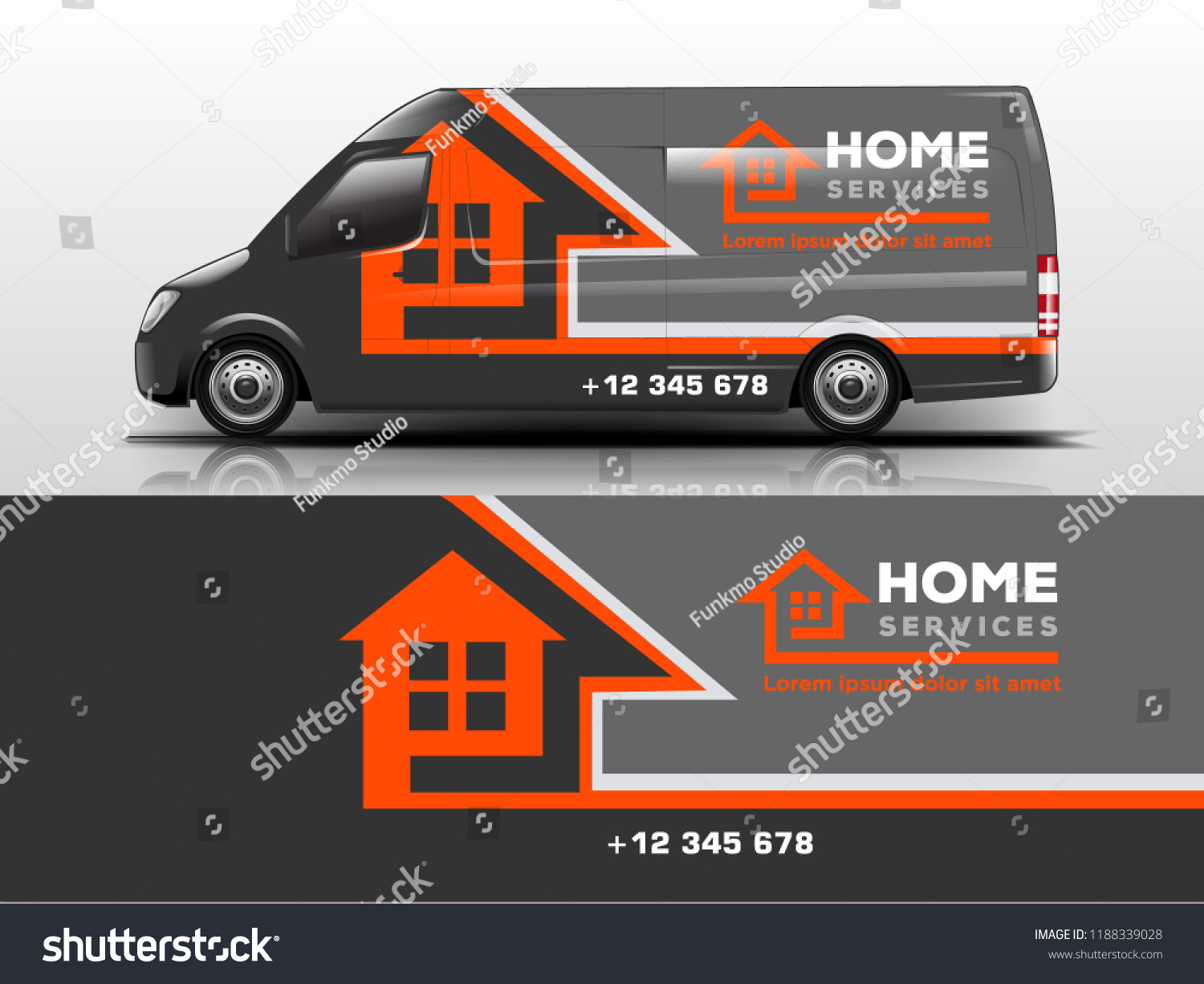 Van Wrap design for company, decal, wrap, and sticker. vector eps10