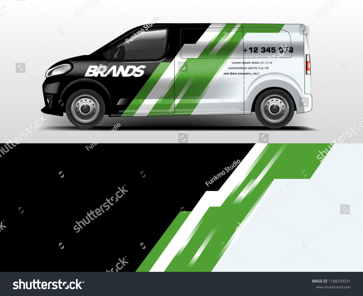 Van Wrap design for company, decal, wrap, and sticker. vector eps10