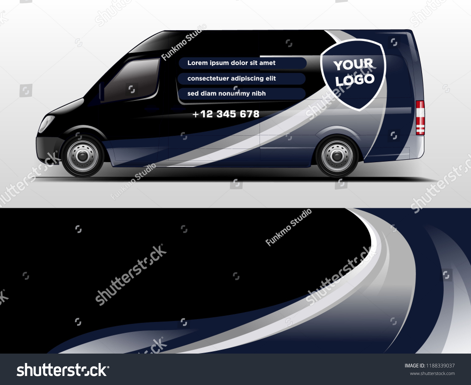Van Wrap design for company, decal, wrap, and sticker. vector eps10