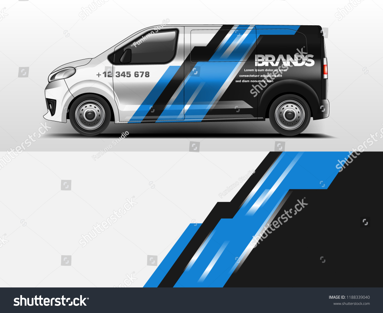 Van Wrap design for company, decal, wrap, and sticker. vector eps10