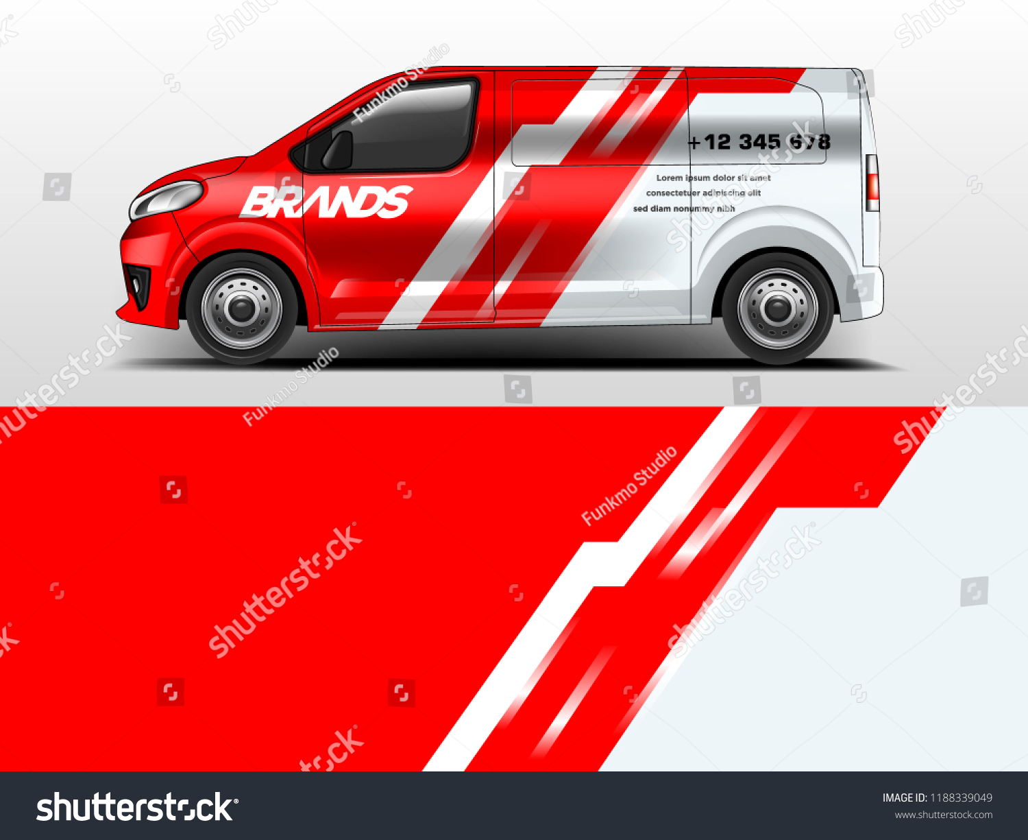 Van Wrap design for company, decal, wrap, and sticker. vector eps10