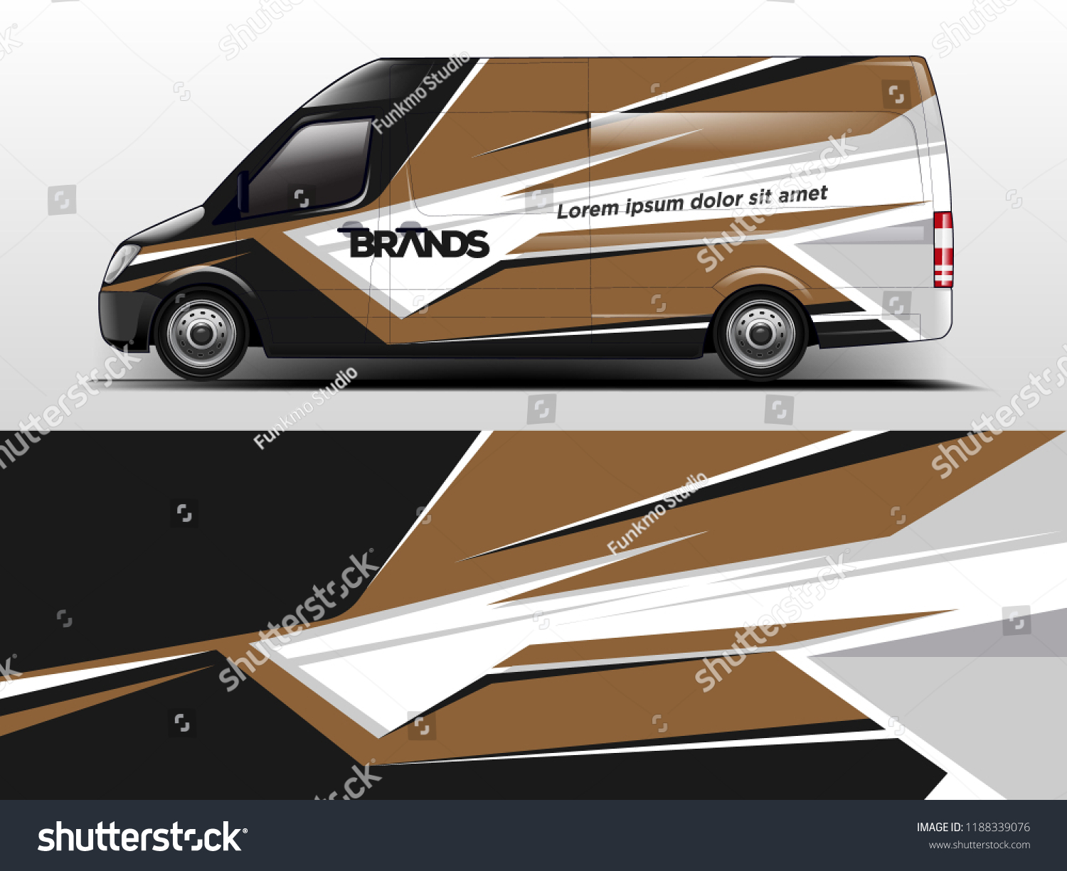 Van Wrap design for company, decal, wrap, and sticker. vector eps10
