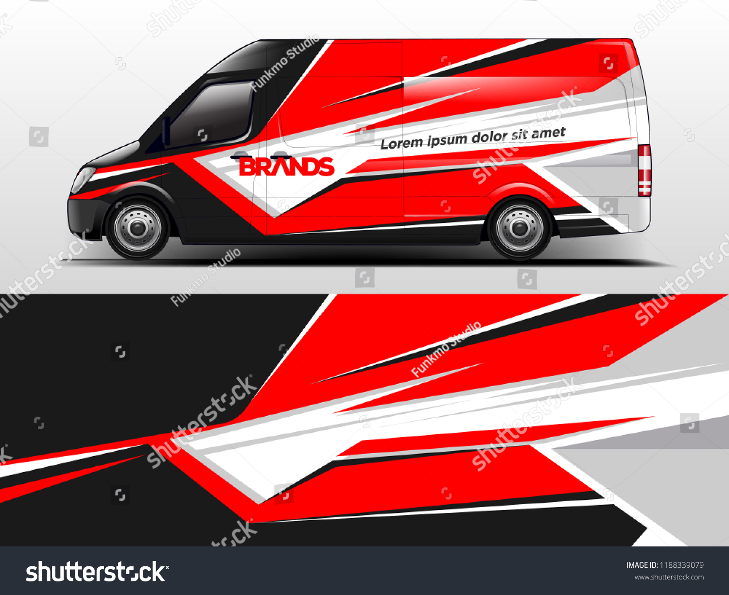 Van Wrap design for company, decal, wrap, and sticker. vector eps10