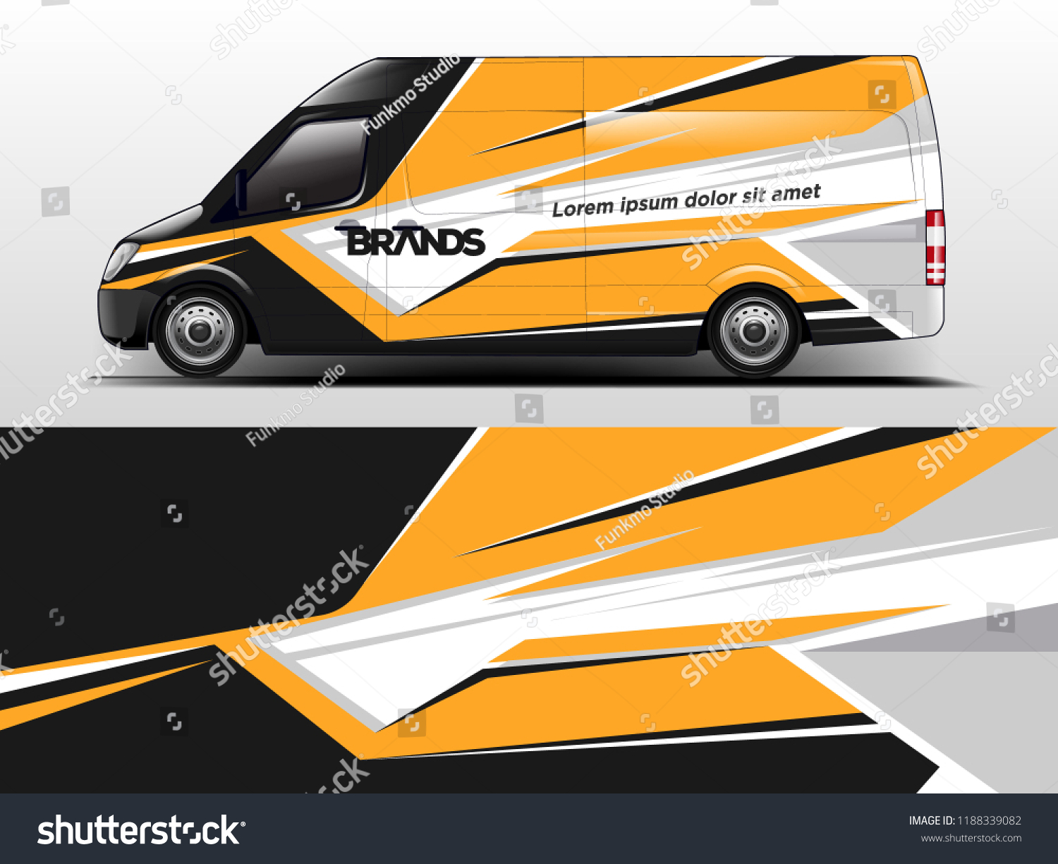 Van Wrap design for company, decal, wrap, and sticker. vector eps10