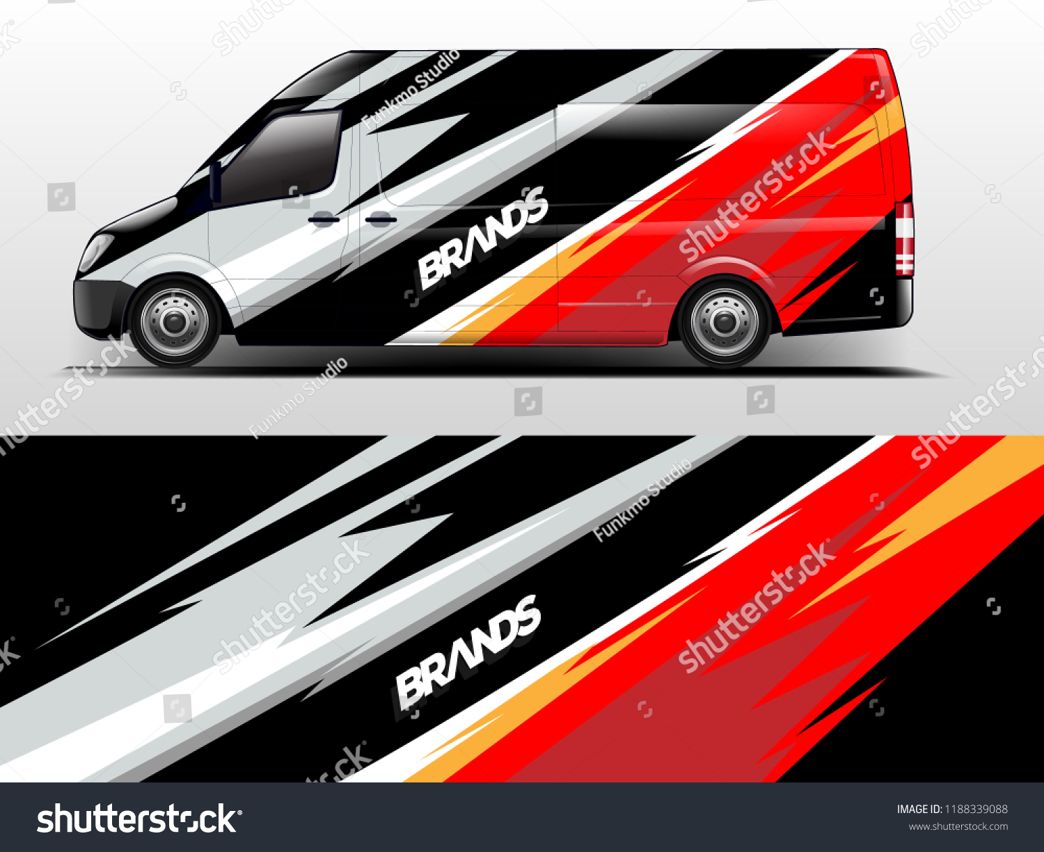 Van Wrap design for company, decal, wrap, and sticker. vector eps10