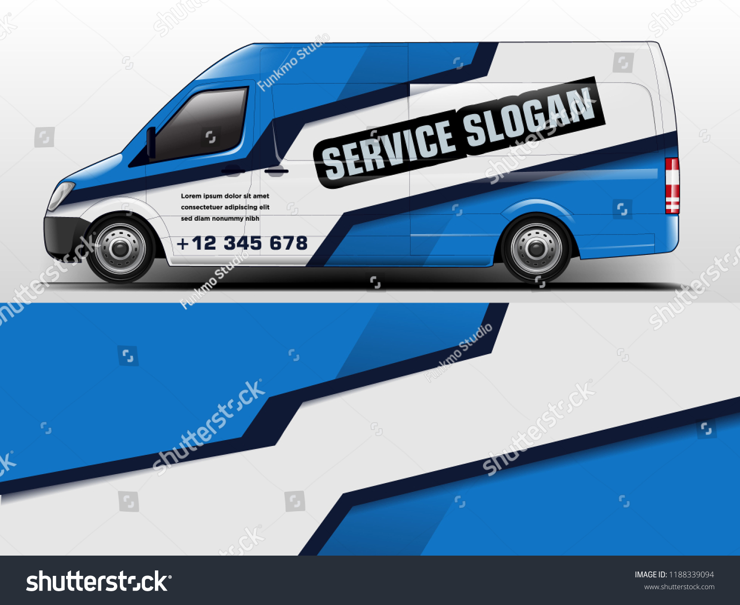 Van Wrap design for company, decal, wrap, and sticker. vector eps10