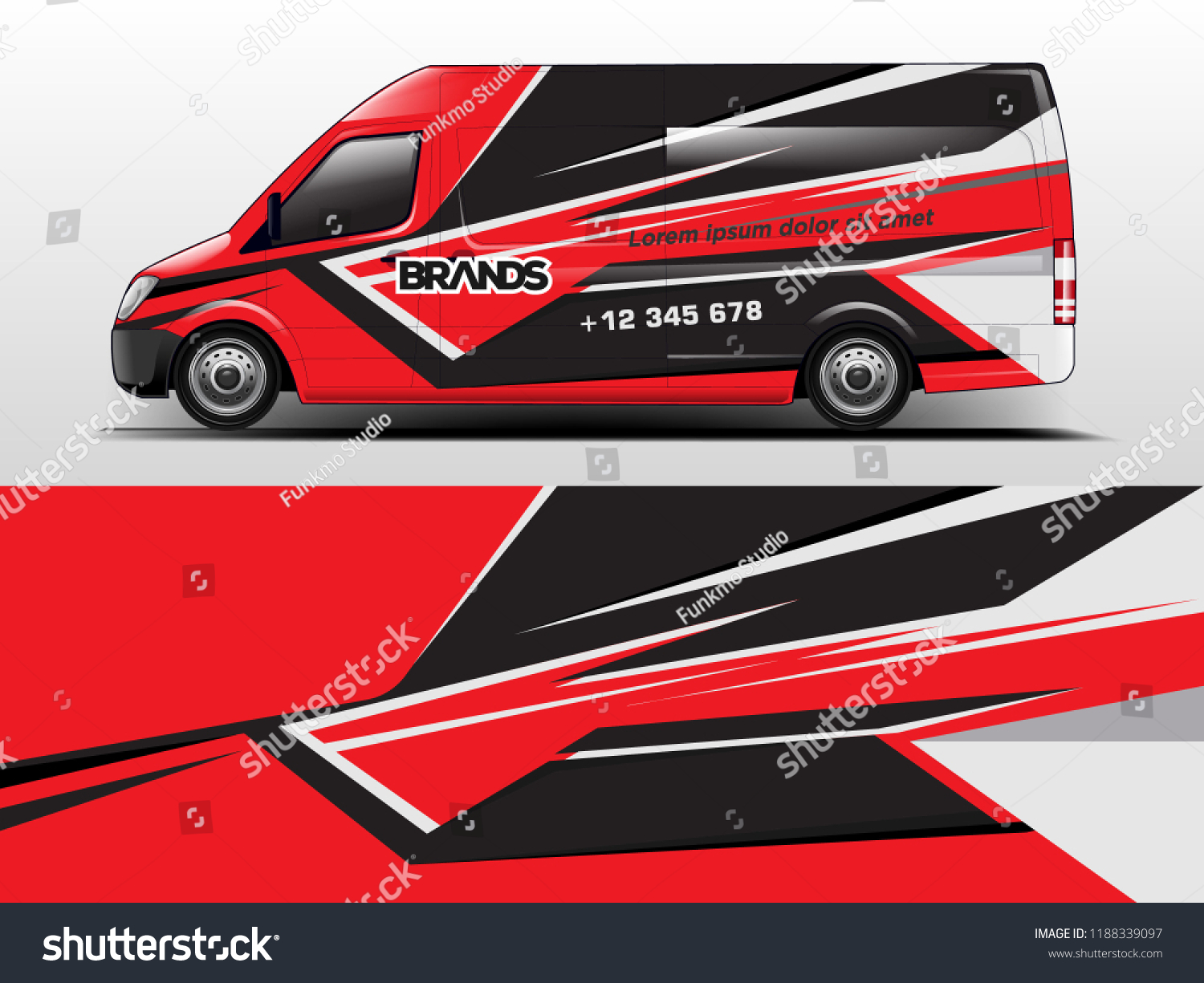 Van Wrap design for company, decal, wrap, and sticker. vector eps10