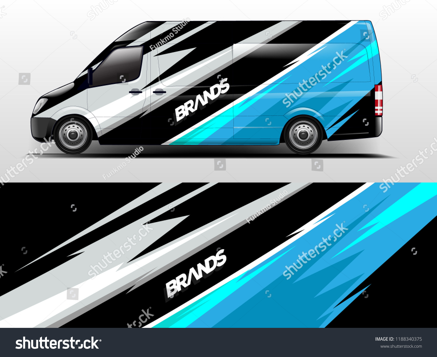 Truck car wrap for company. sticker, wrap and sticker design in vector eps10