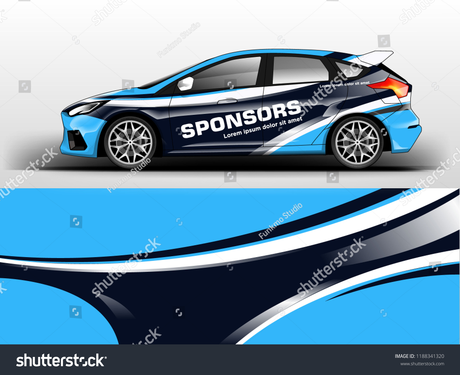Company car wrap. wrap design for company car in vector eps10