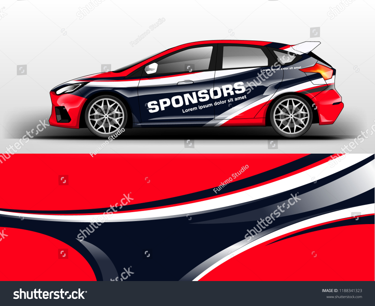Company car wrap. wrap design for company car in vector eps10