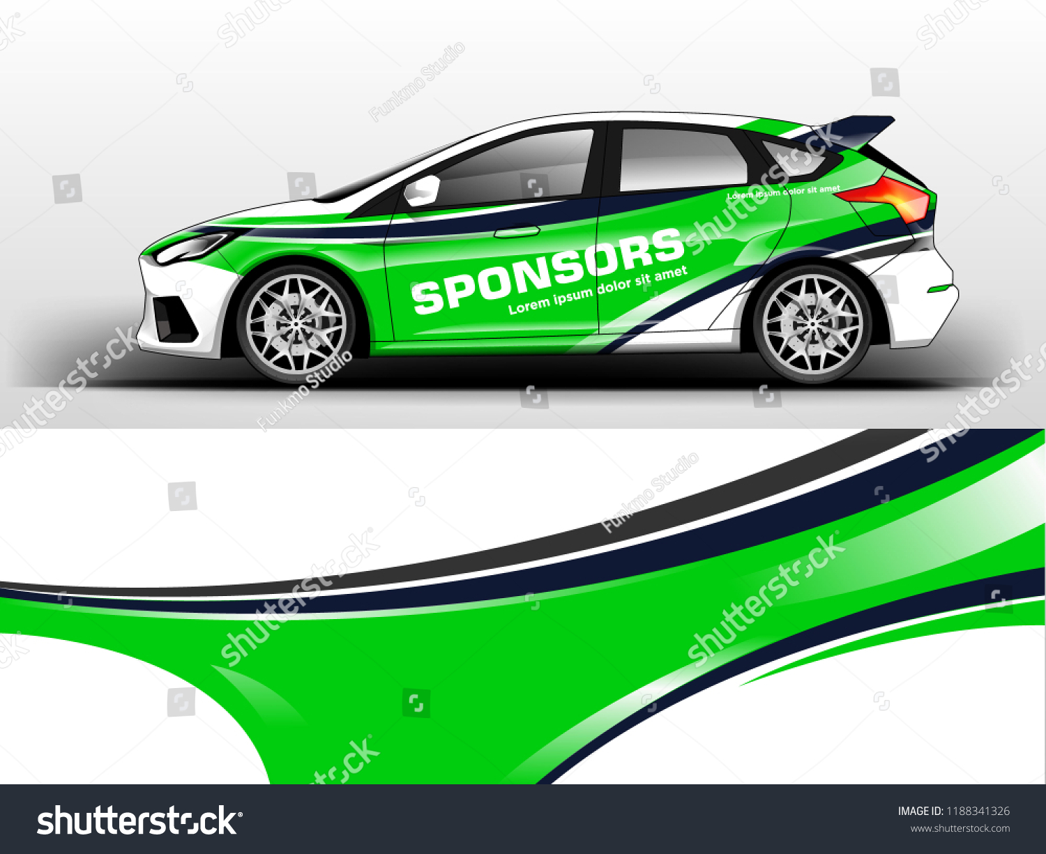 Company car wrap. wrap design for company car in vector eps10