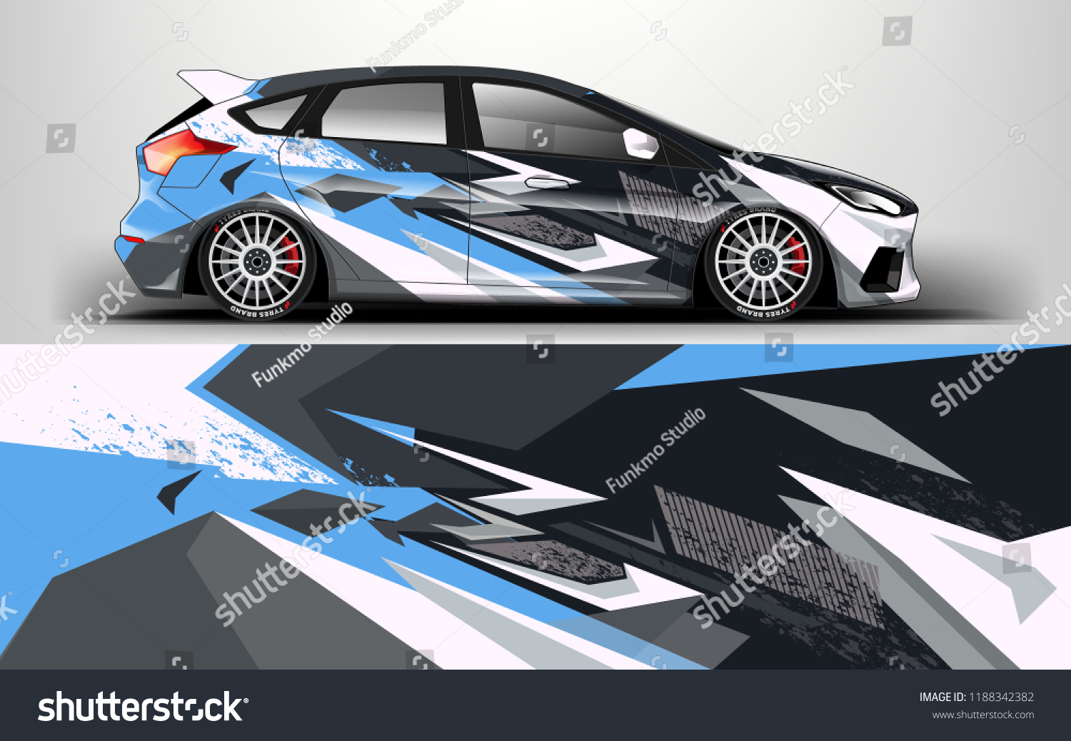 Custom modification car wrap. wrap design for custom modification car