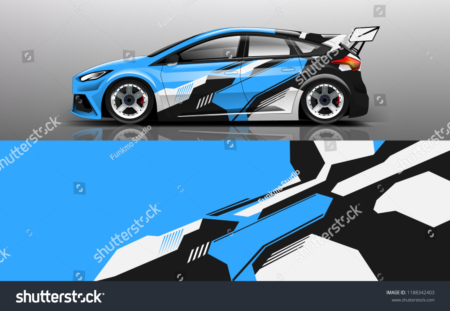 Custom modification car wrap. wrap design for custom modification car
