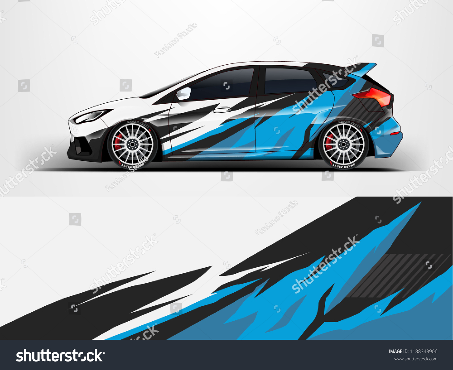 Racing car wrap. wrap design for racing car event.