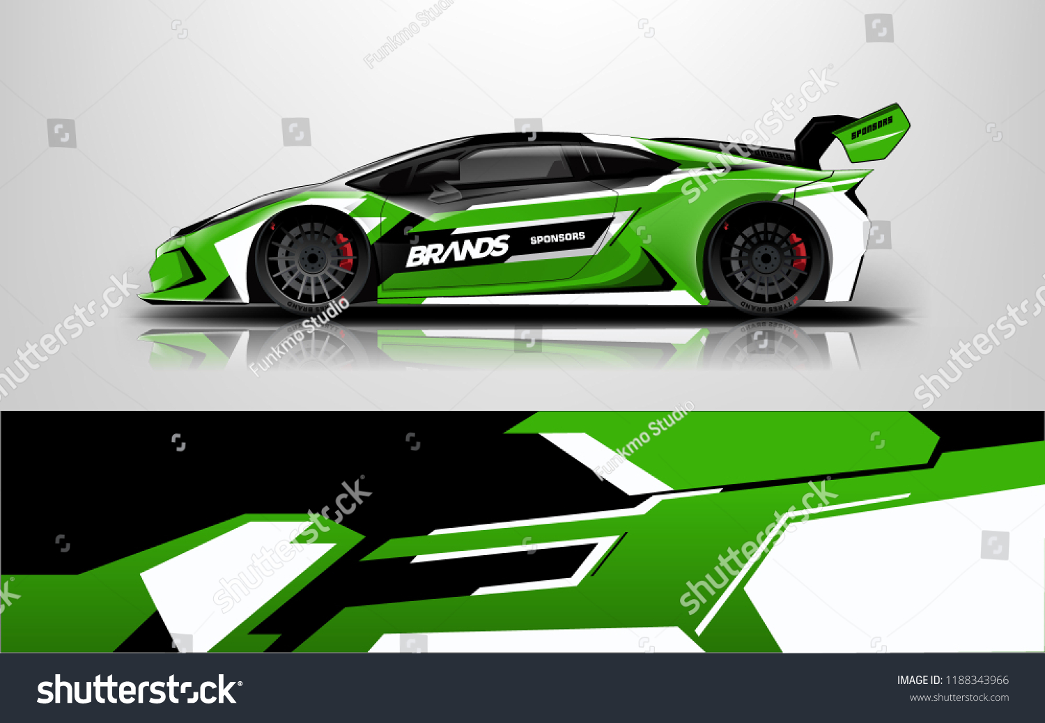 Racing car wrap. wrap design for racing car event.