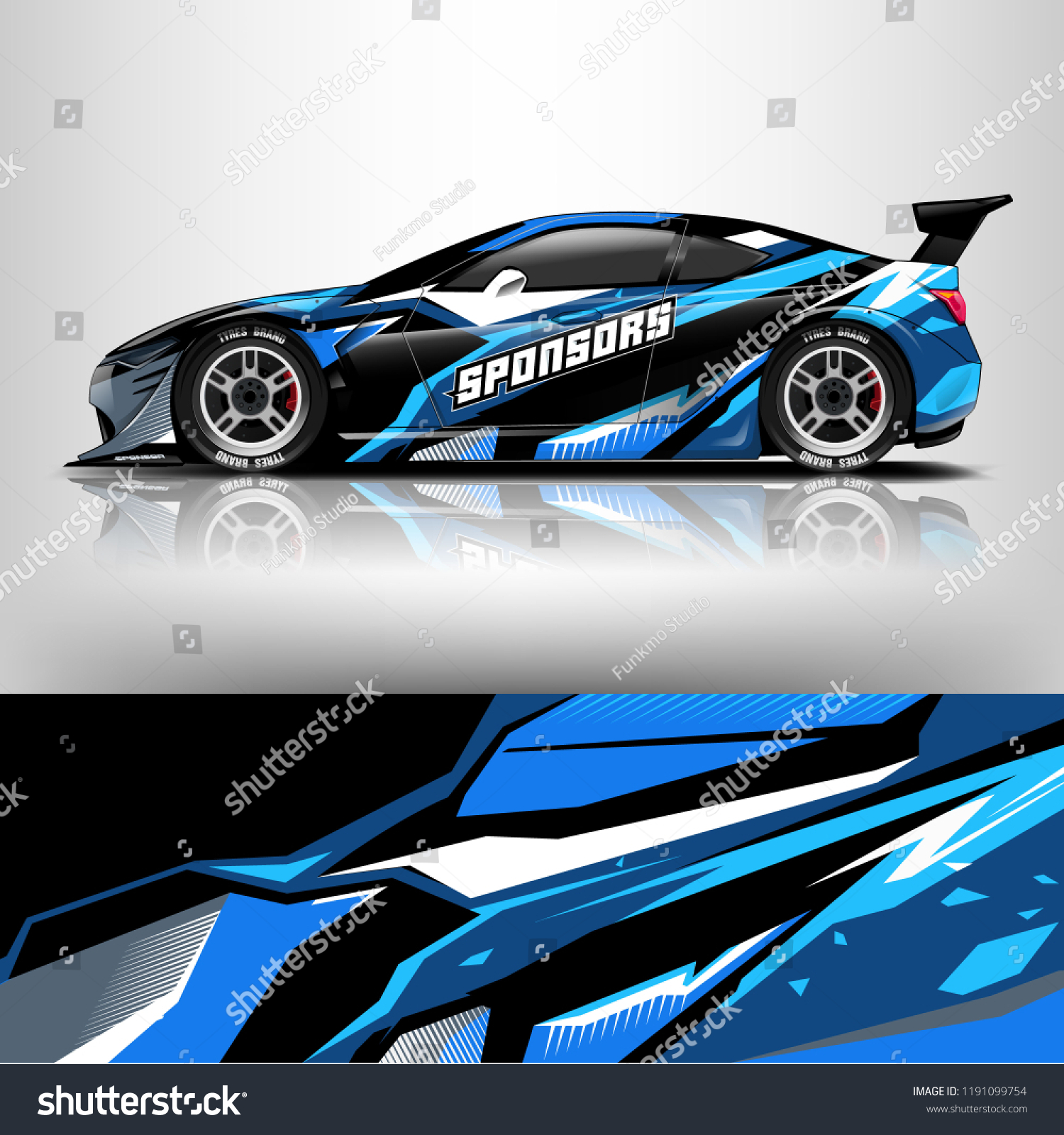 Racing car wrap. wrap design for racing car