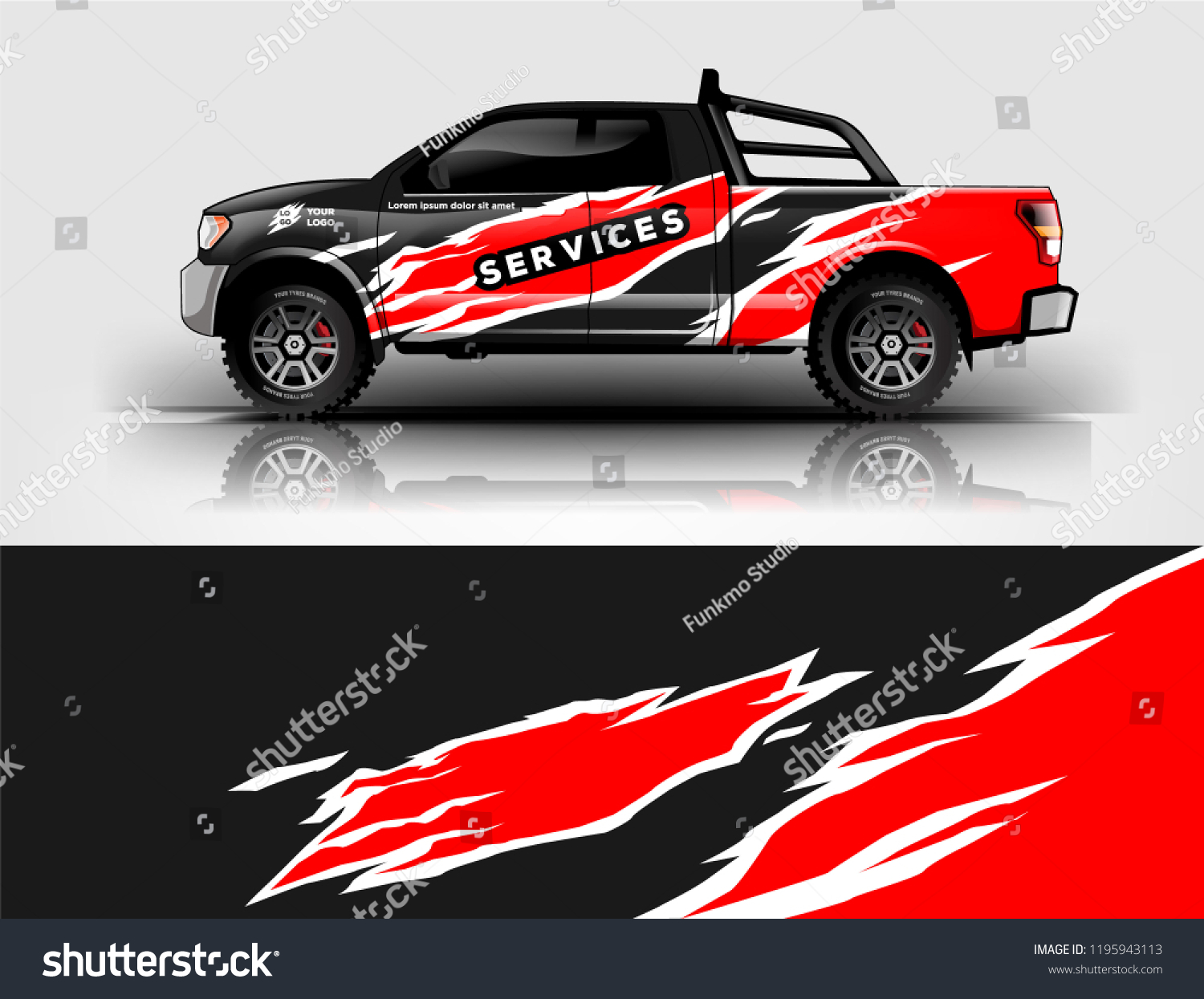 Truck livery design. wrap, sticker, decal design for truck branding, services, and company.