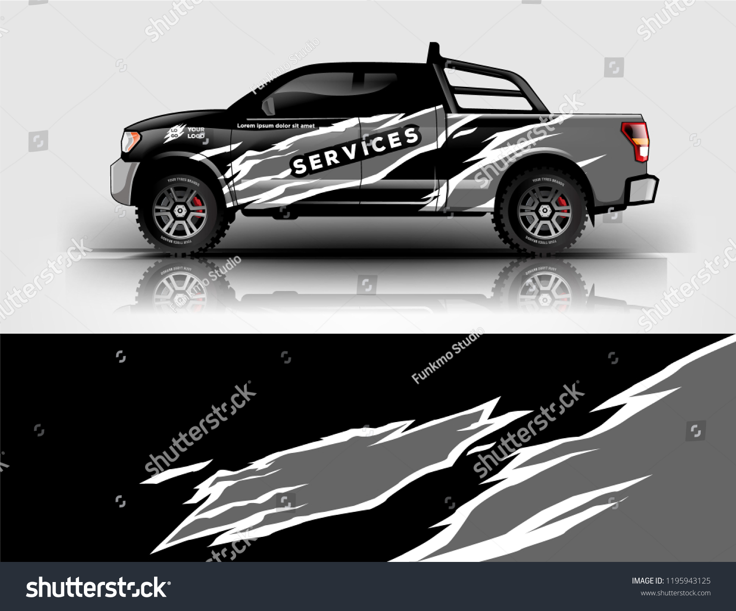 Truck livery design. wrap, sticker, decal design for truck branding, services, and company.