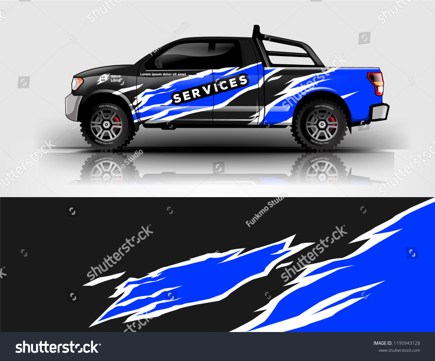 Truck livery design. wrap, sticker, decal design for truck branding, services, and company.