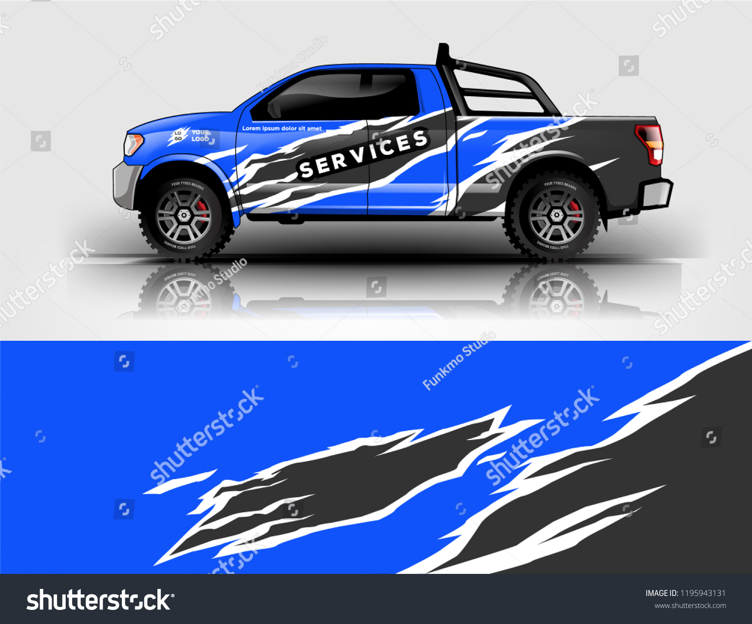 Truck livery design. wrap, sticker, decal design for truck branding, services, and company.