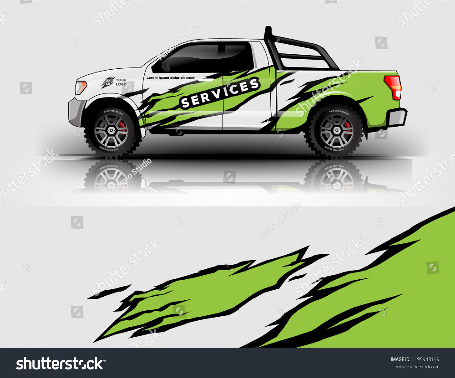 Truck livery design. wrap, sticker, decal design for truck branding, services, and company.