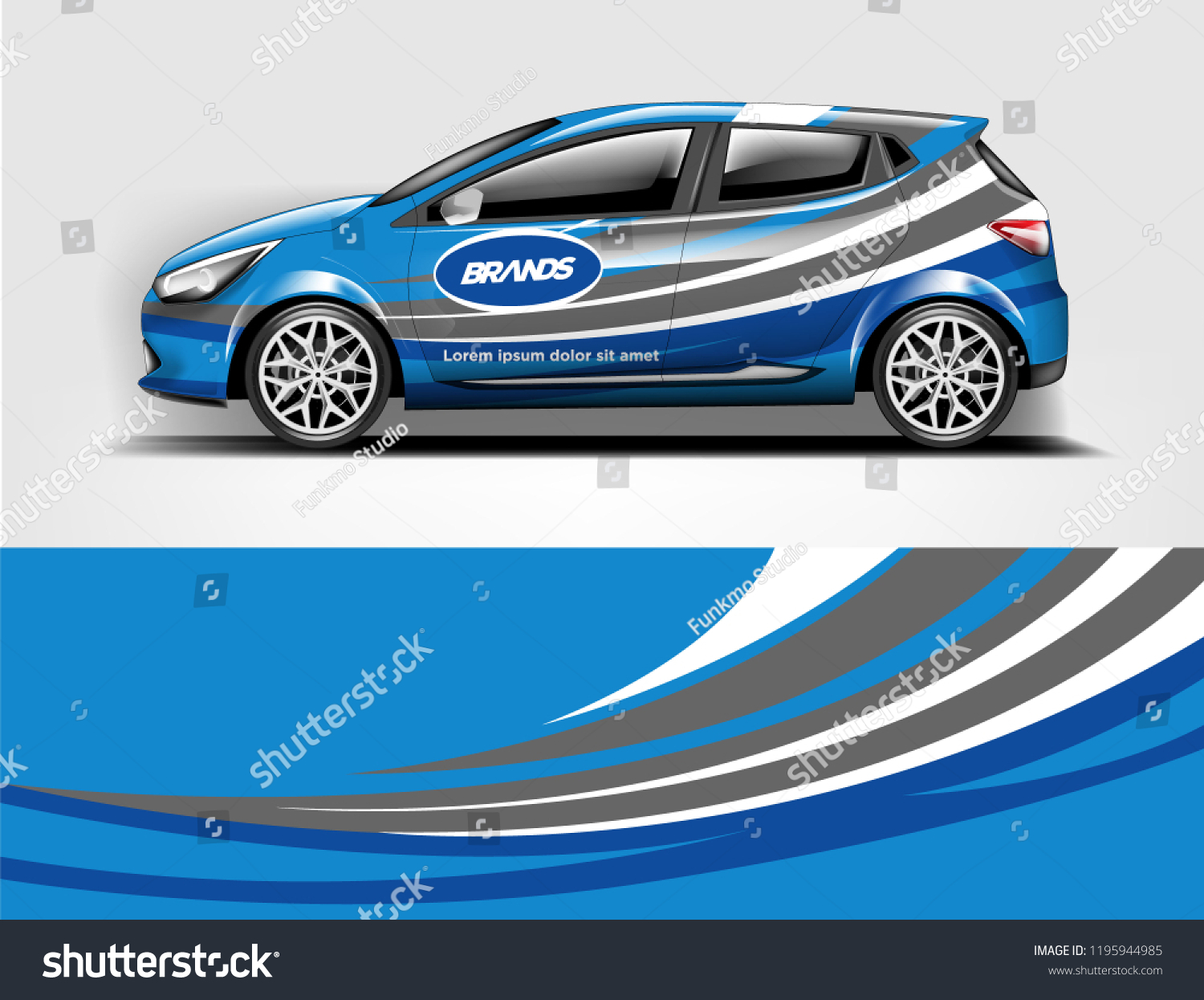 Car wrap design, for branding, services, company.