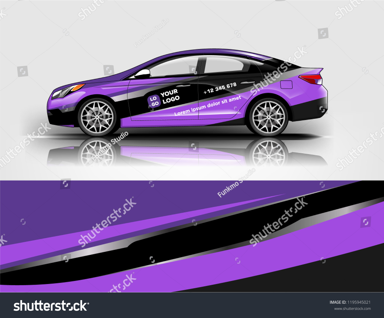 Car wrap design, for branding, services, company.