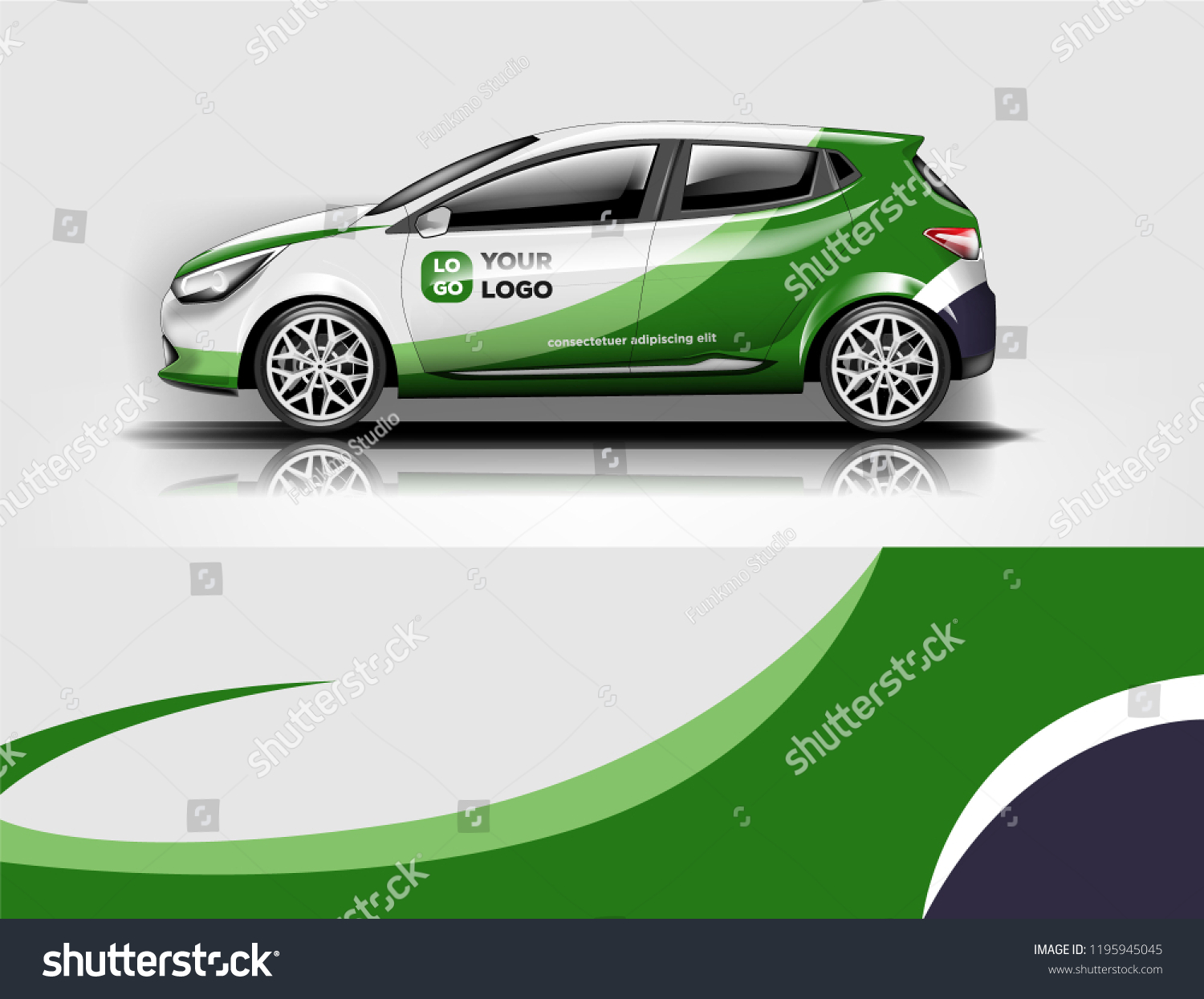 Car wrap design, for branding, services, company.