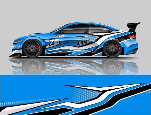 Sport Car Racing Car Wrap Livery Design
