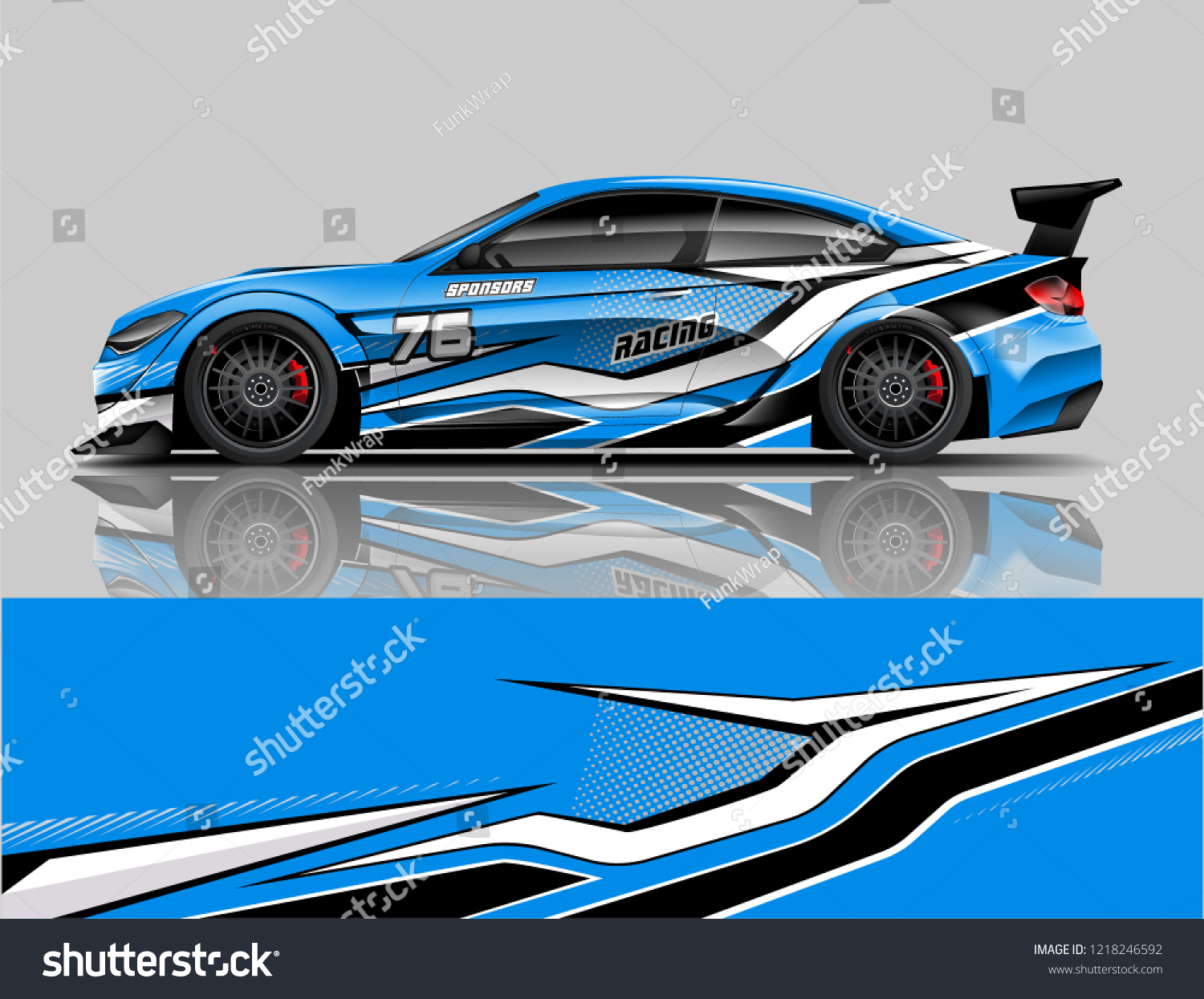 Sport Car Racing Car Wrap Livery Design