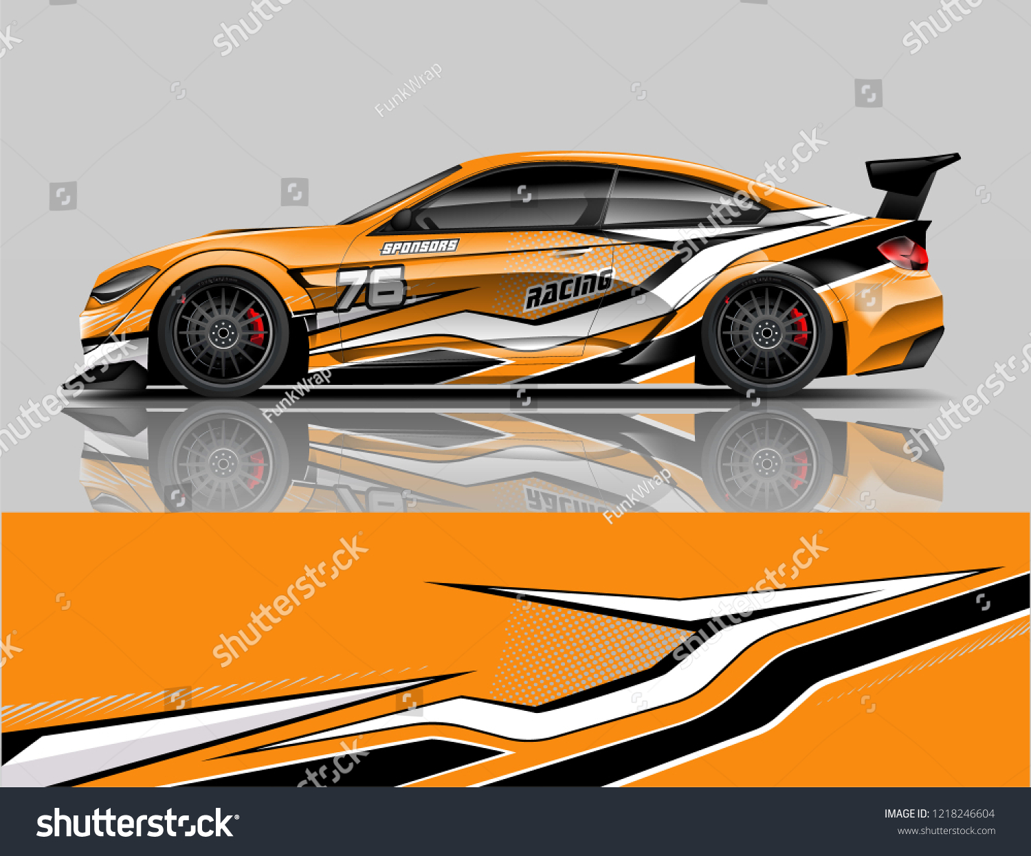 Racing Livery design Car wrap design Racing line Strip and background